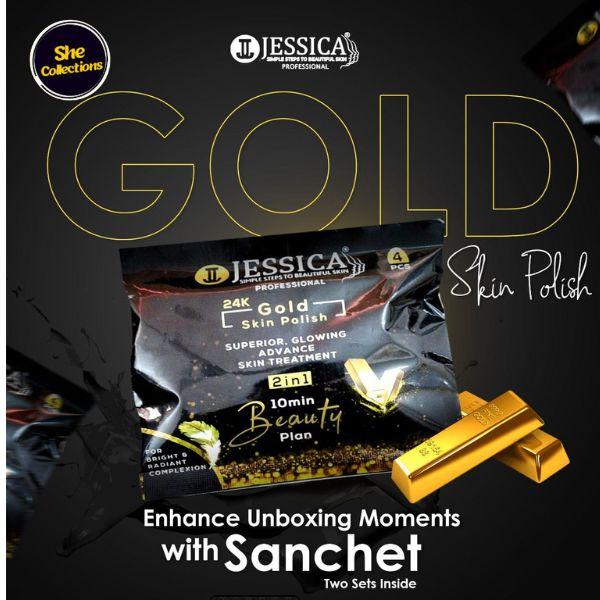 Jessica Gold Skin Polish 2 in 1 (4 PCS) Sachet