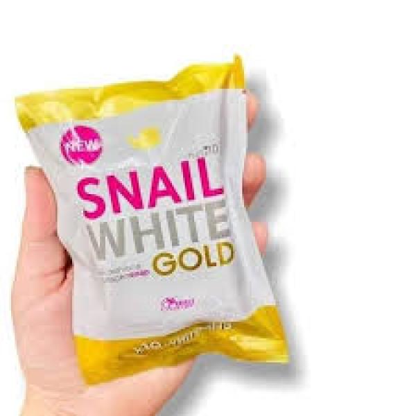 New SNAIL WHITE Gold Glutathione Collagen Soap  80g